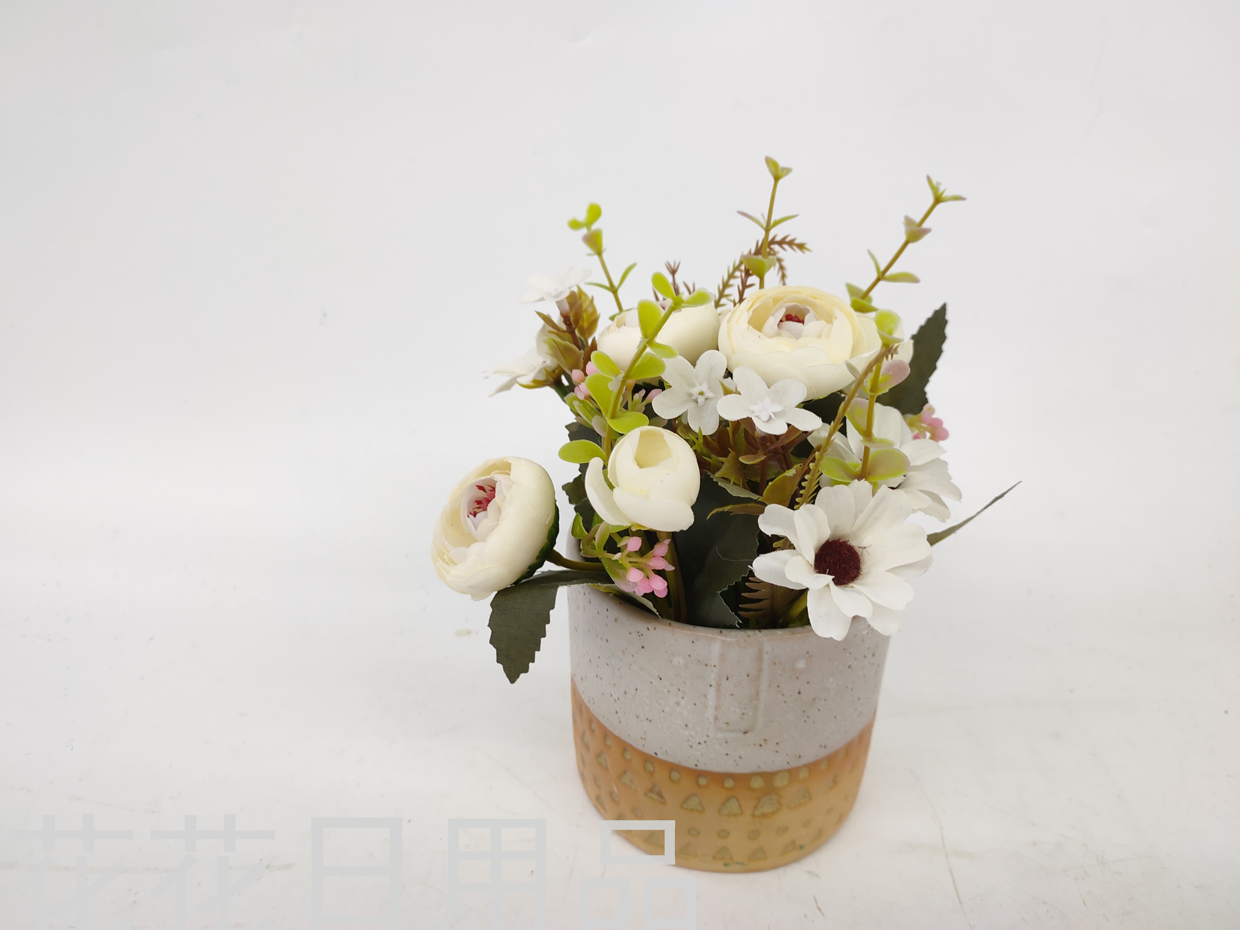 New Artificial Flower Ceramic Basin Tea Bud Rose Bud Bonsai Decoration Living Room Restaurant Decoration New Artificial Flower Ceramic Basin Tea Bud Rose Bud Bonsai Decoration Living Room Restaurant Decoration