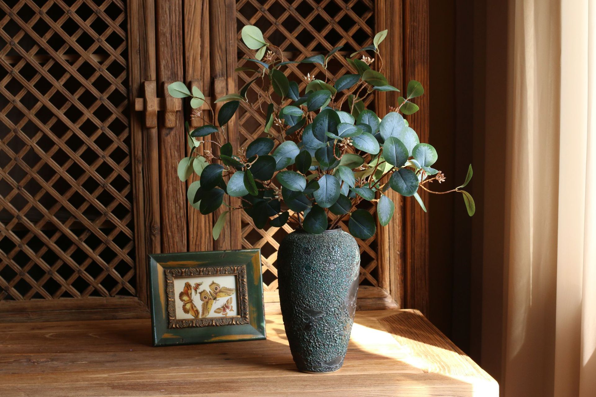 Simulation with Fruit Feel Nordic Eucalyptus Leaf Artificial Flower Plant Decoration Single Zamioculcas Leaves Eucalyptus Simulation with Fruit Feel Nordic Eucalyptus Leaf Artificial Flower Plant Decoration Single Zamioculcas Leaves Eucalyptus