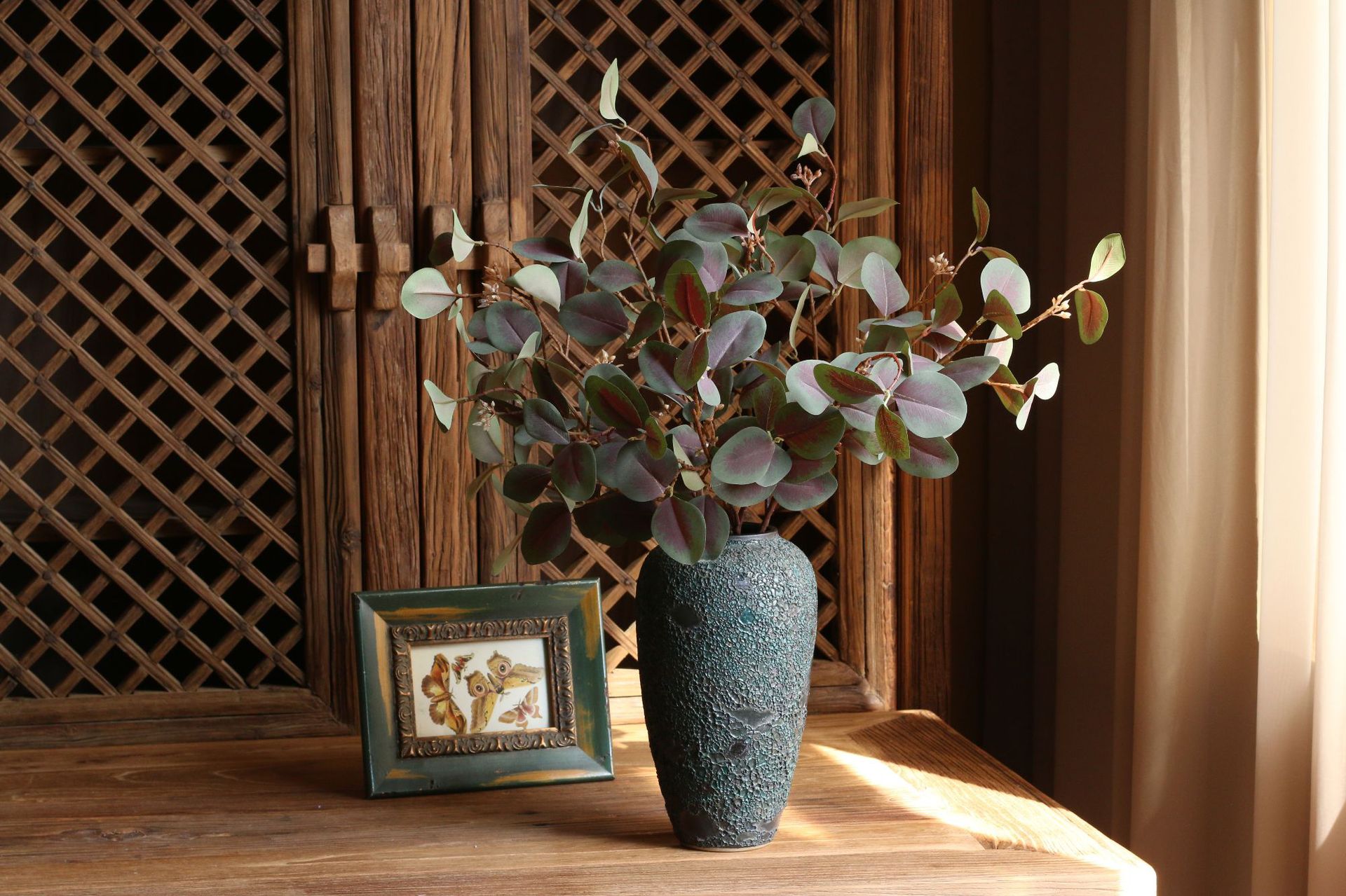 Simulation with Fruit Feel Nordic Eucalyptus Leaf Artificial Flower Plant Decoration Single Zamioculcas Leaves Eucalyptus Simulation with Fruit Feel Nordic Eucalyptus Leaf Artificial Flower Plant Decoration Single Zamioculcas Leaves Eucalyptus