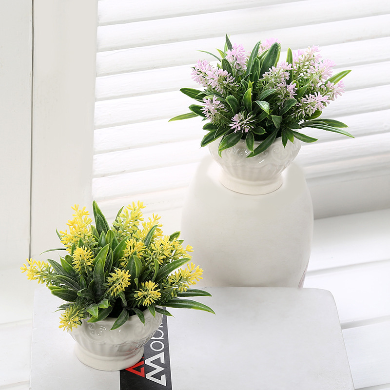 2019 Foreign Trade Exclusive for Artificial Flower Indoor Table Decoration Flower Small Plant Bonsai Valentine&#039;s Day Gift Customization