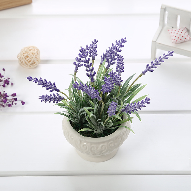 2019 Foreign Trade Exclusive for Artificial Flower Indoor Table Decoration Flower Small Plant Bonsai Valentine&#039;s Day Gift Customization