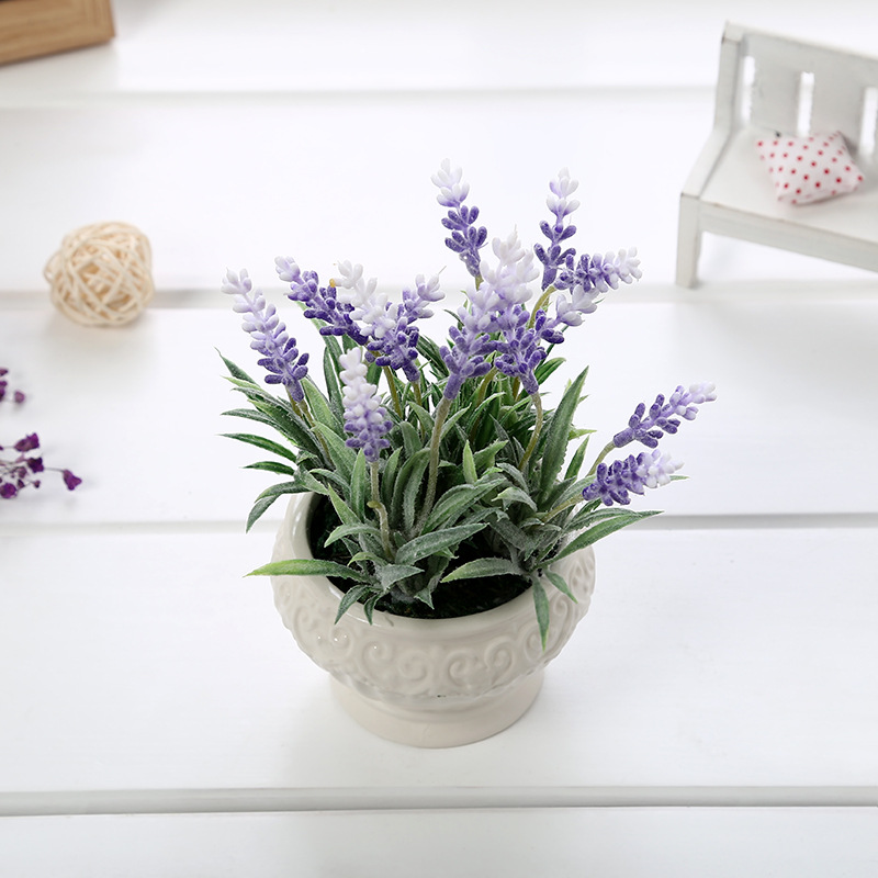 2019 Foreign Trade Exclusive for Artificial Flower Indoor Table Decoration Flower Small Plant Bonsai Valentine&#039;s Day Gift Customization