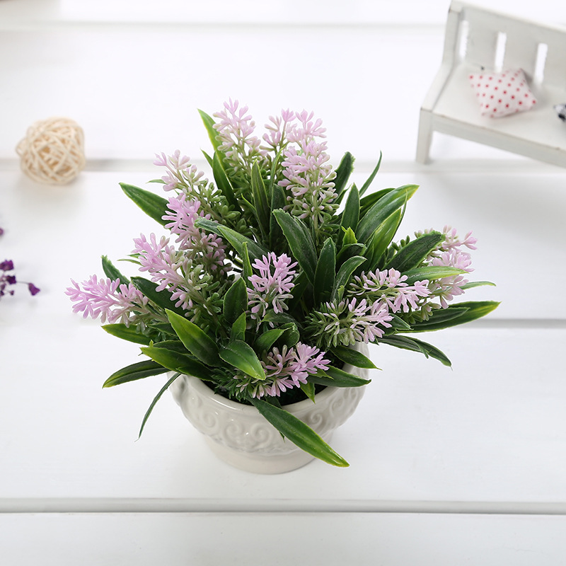 2019 Foreign Trade Exclusive for Artificial Flower Indoor Table Decoration Flower Small Plant Bonsai Valentine&#039;s Day Gift Customization
