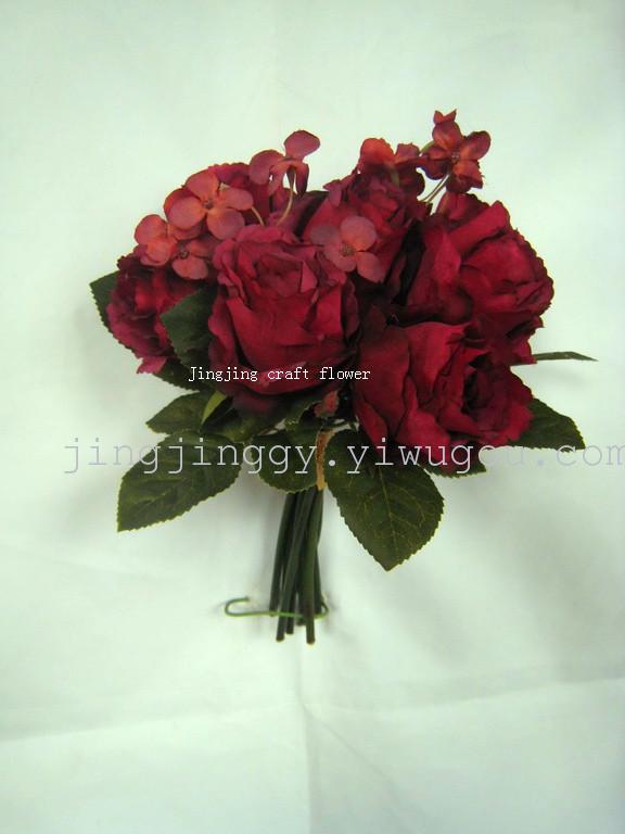 Factory direct high simulation flower Codex rose artificial flower seized were highly imitative set 6 colors