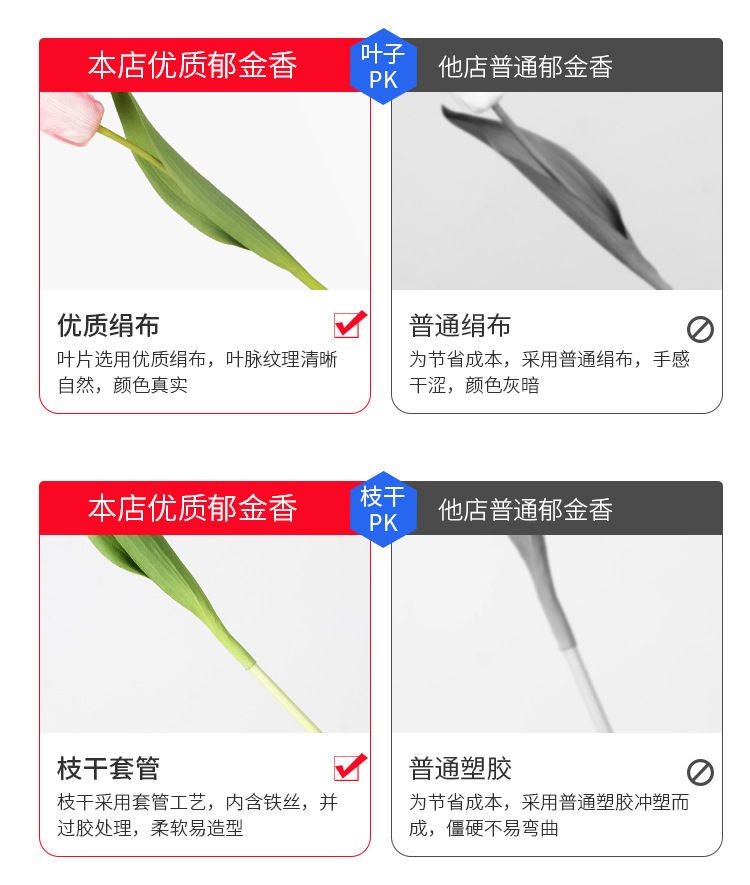 Tulip Simulation High-End Fake Flower Decoration Artificial Flower Wholesale Simulation Bouquet Decoration Moist Feeling Tulip Tulip Simulation High-End Fake Flower Decoration Artificial Flower Wholesale Simulation Bouquet Decoration Moist Feeling Tulip