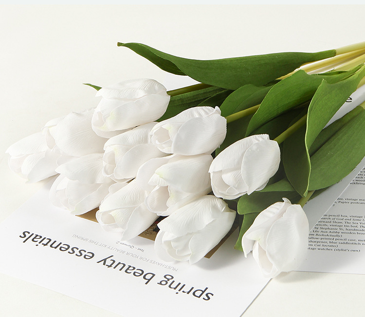 Tulip Simulation High-End Fake Flower Decoration Artificial Flower Wholesale Simulation Bouquet Decoration Moist Feeling Tulip Tulip Simulation High-End Fake Flower Decoration Artificial Flower Wholesale Simulation Bouquet Decoration Moist Feeling Tulip