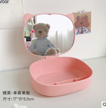 Storage Dressing Mirror Online Influencer Cute Princess Mirror