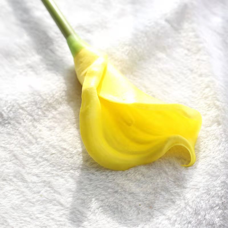Pu Artificial Flower Common Calla Feel Artificial Flower Artificial Plant Home Living Room Dining Room Wedding High-End 