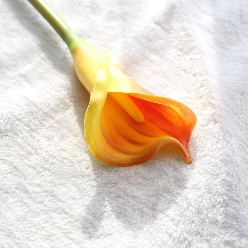 Pu Artificial Flower Common Calla Feel Artificial Flower Artificial Plant Home Living Room Dining Room Wedding High-End 