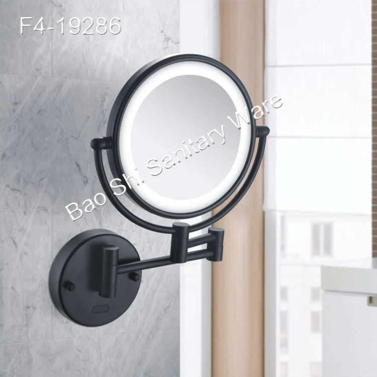 Human body induction makeup mirror bathroom makeup mirror LED dressing mirror wall hanging folding telescopic mirror Human body induction makeup mirror bathroom makeup mirror LED dressing mirror wall hanging folding telescopic mirror