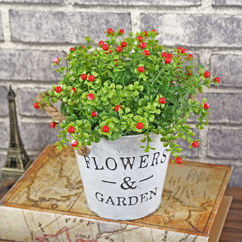 New Creative American Fake Flower Decoration Artificial Flower Set Home Potted Decoration Valentine&#039;s Day Gift Wholesale