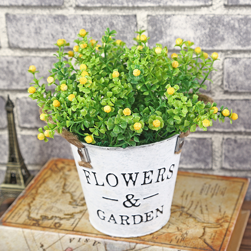 New Creative American Fake Flower Decoration Artificial Flower Set Home Potted Decoration Valentine&#039;s Day Gift Wholesale