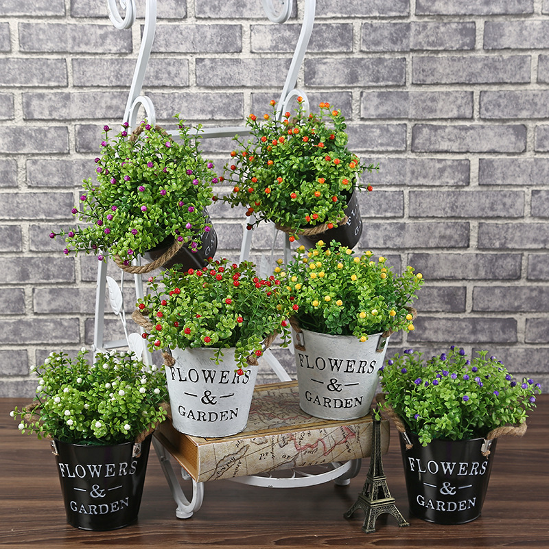 New Creative American Fake Flower Decoration Artificial Flower Set Home Potted Decoration Valentine's Day Gift Wholesale New Creative American Fake Flower Decoration Artificial Flower Set Home Potted Decoration Valentine's Day Gift Wholesale