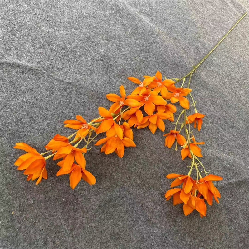 Simulation Common Freesia Brushed Cloth Artificial/Fake Flower Living Room Furnishings Wedding Flower Bouquet Decoration Wedding Hall Ceiling Props