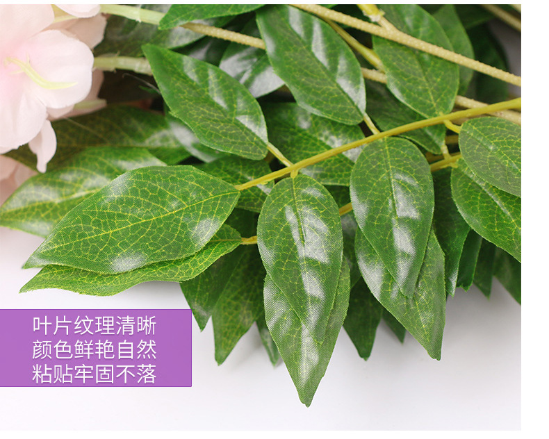 Artificial Wisteria Wedding Ceiling Decorative Silk Flower Artificial Fake Flower Rattan HANAFUJI Violets HANAFUJI Home Art Gallery Green Plants