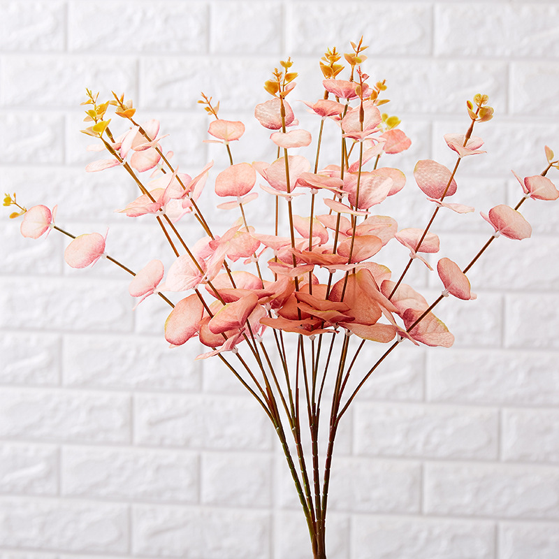 Factory Wholesale Zamioculcas Leaves Eucalyptus Leaf Wedding Simulation Flower Home Hotel Road Lead Ornamental Flower Ceiling Silk Flower