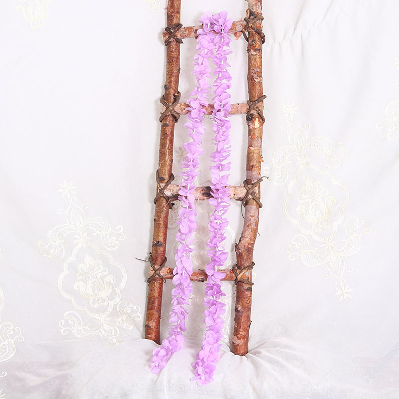 Artificial Orchid Fake Flower for Wedding Wisteria Flower String Indoor Ceiling Decorative Creative Silk Flower Hydrangea Rattan Winding