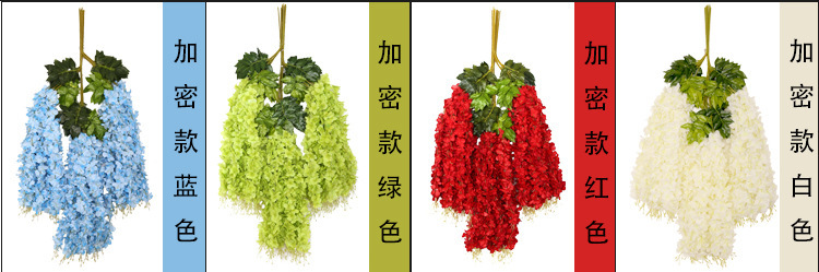 Artificial Wisteria Internet Celebrity Wedding Corridor Ceiling Decorative Fake Flower Hanging Flower Strip Simulation Tofu Pudding Wisteria Flower Branch Artificial Wisteria Internet Celebrity Wedding Corridor Ceiling Decorative Fake Flower Hanging Flower Strip Simulation Tofu Pudding Wisteria Flower Branch