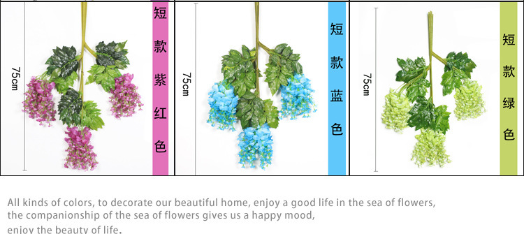 Artificial Wisteria Internet Celebrity Wedding Corridor Ceiling Decorative Fake Flower Hanging Flower Strip Simulation Tofu Pudding Wisteria Flower Branch Artificial Wisteria Internet Celebrity Wedding Corridor Ceiling Decorative Fake Flower Hanging Flower Strip Simulation Tofu Pudding Wisteria Flower Branch