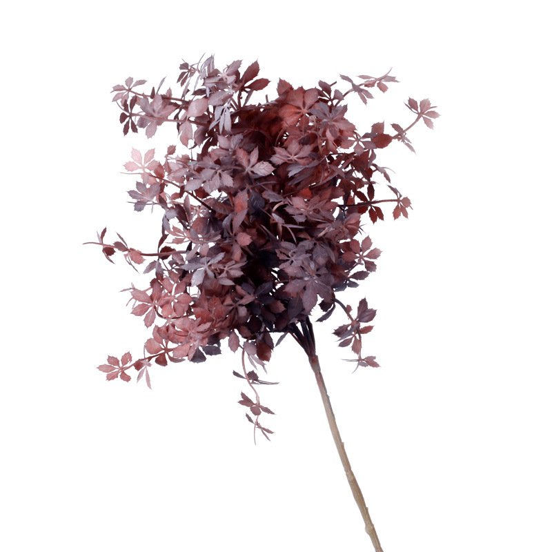 Simulation Single Stem Maple Leaf Home Decorative Fake Flower Wedding Simulation Plant Ceiling Road Lead Artificial Flower Factory Wholesale