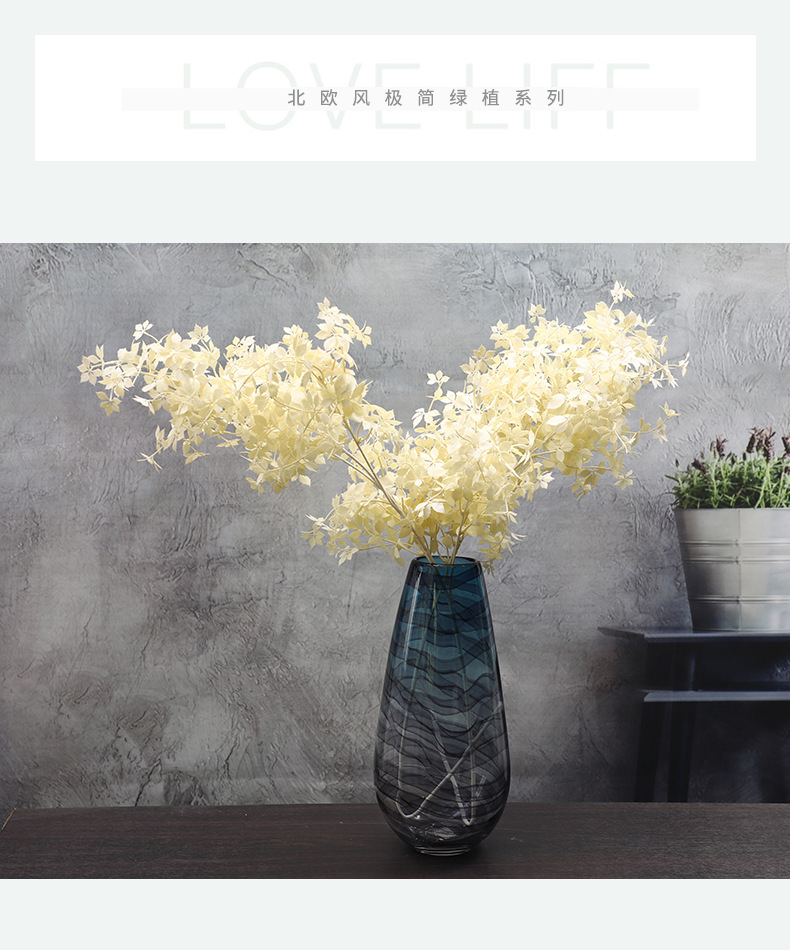 Simulation Single Stem Maple Leaf Home Decorative Fake Flower Wedding Simulation Plant Ceiling Road Lead Artificial Flower Factory Wholesale