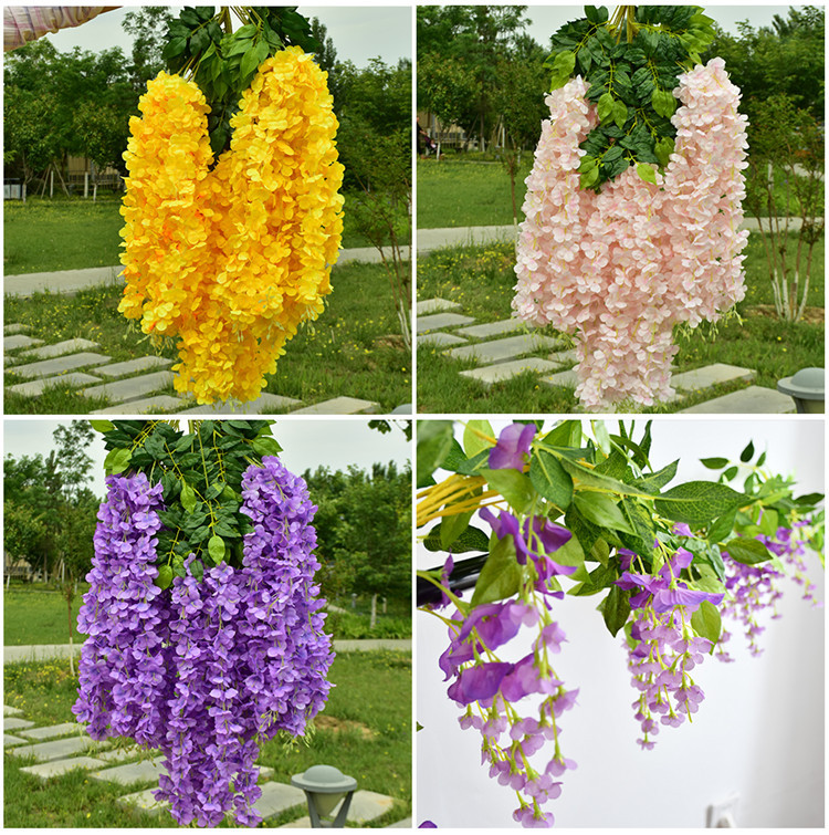 Wedding Decoration Flower Artificial Flowers Wisteria Tofu Pudding Internet Celebrity Ceiling Wisteria Corridor Wholesale Artificial Wisteria Wisteria Long Flowers Wedding Decoration Flower Artificial Flowers Wisteria Tofu Pudding Internet Celebrity Ceiling Wisteria Corridor Wholesale Artificial Wisteria Wisteria Long Flowers
