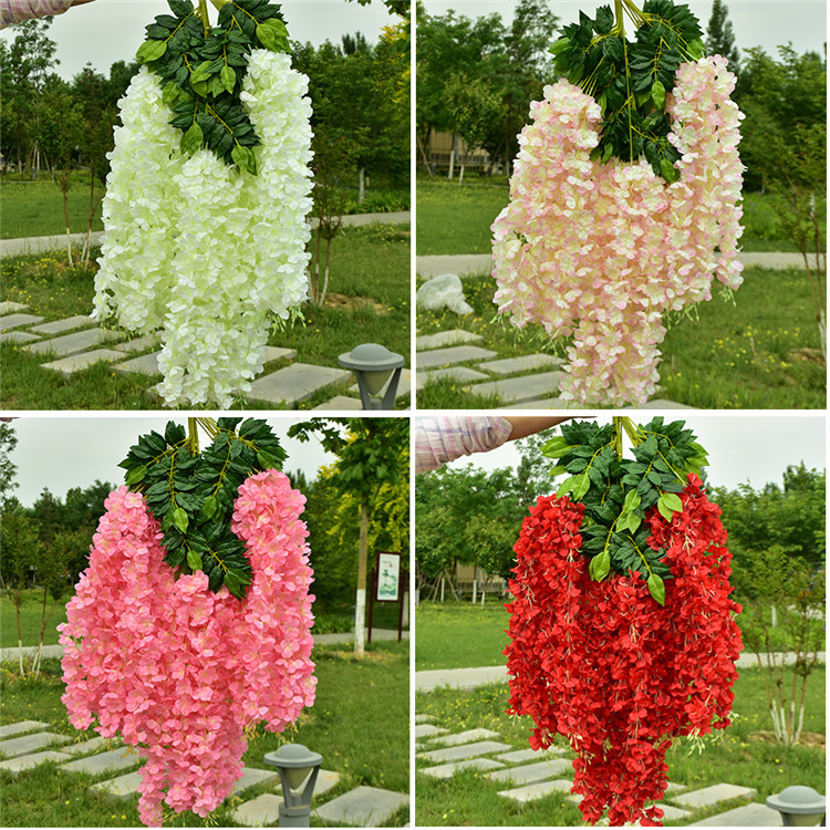 Wedding Decoration Flower Artificial Flowers Wisteria Tofu Pudding Internet Celebrity Ceiling Wisteria Corridor Wholesale Artificial Wisteria Wisteria Long Flowers Wedding Decoration Flower Artificial Flowers Wisteria Tofu Pudding Internet Celebrity Ceiling Wisteria Corridor Wholesale Artificial Wisteria Wisteria Long Flowers