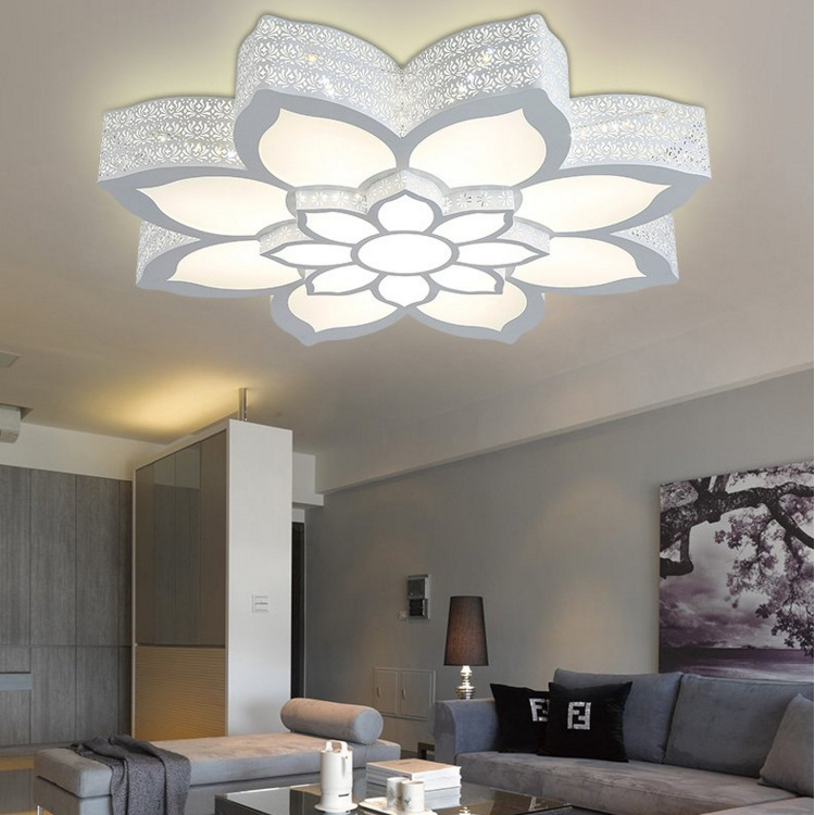 LED Ceiling Light Flower Atmosphere Room Simple and Warm Bedroom Light Personality Dimming Lamp Decoration LED Ceiling Light Flower Atmosphere Room Simple and Warm Bedroom Light Personality Dimming Lamp Decoration