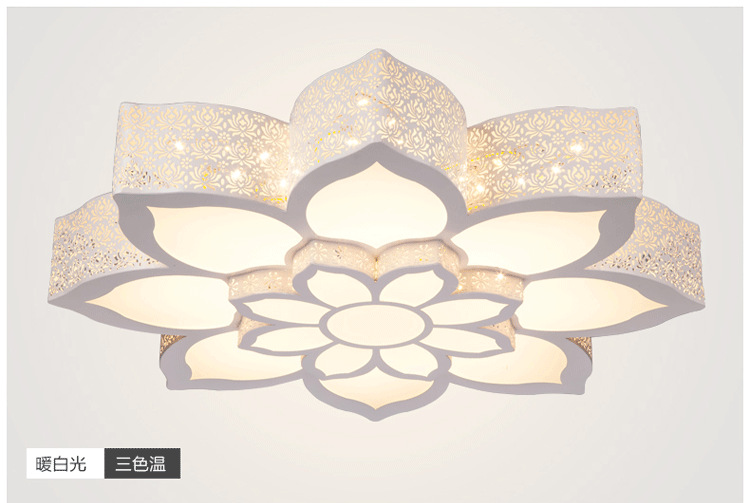 LED Ceiling Light Flower Atmosphere Room Simple and Warm Bedroom Light Personality Dimming Lamp Decoration LED Ceiling Light Flower Atmosphere Room Simple and Warm Bedroom Light Personality Dimming Lamp Decoration