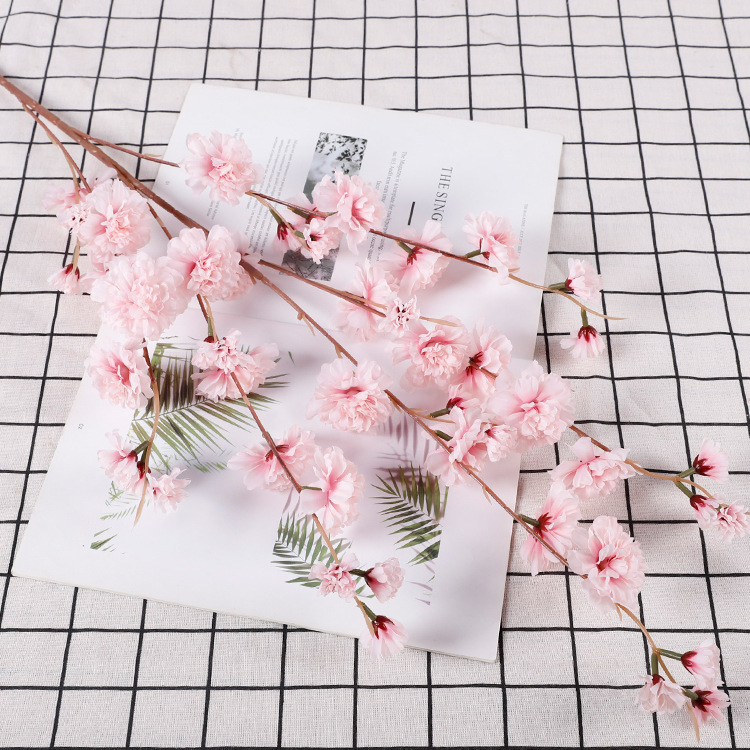 New Simulation Single Romantic Cherry Blossoms Wedding Wedding Hall Ceiling Fake Flower Studio Wedding Celebration Decoration Simulation Cherry Blossom