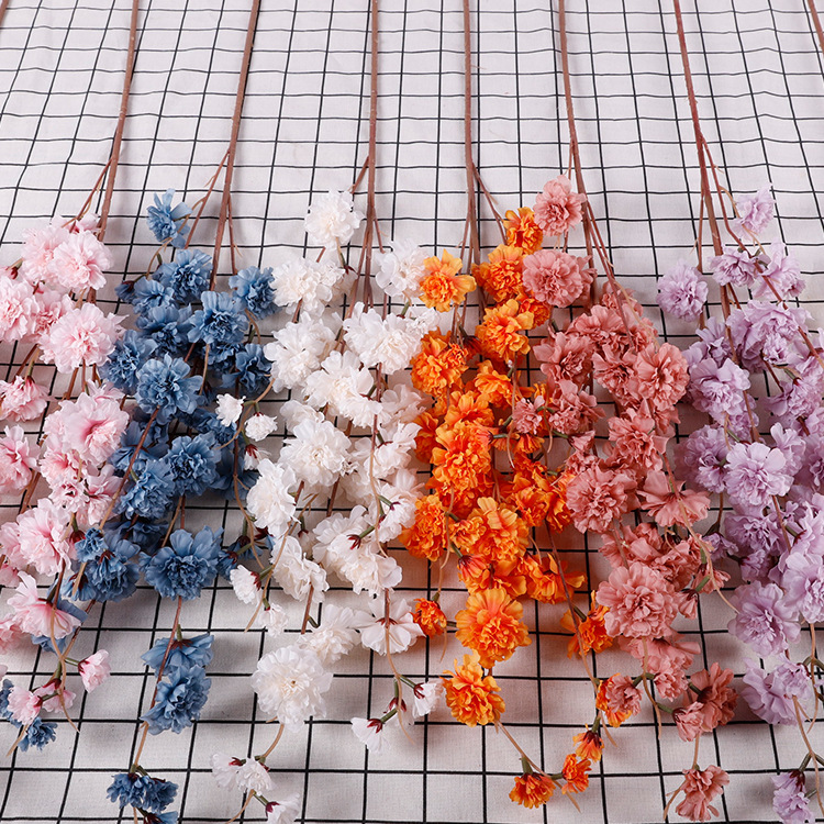 New Simulation Single Romantic Cherry Blossoms Wedding Wedding Hall Ceiling Fake Flower Studio Wedding Celebration Decoration Simulation Cherry Blossom