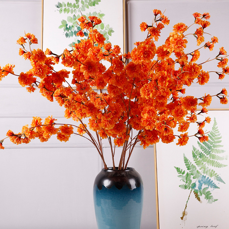 New Simulation Single Romantic Cherry Blossoms Wedding Wedding Hall Ceiling Fake Flower Studio Wedding Celebration Decoration Simulation Cherry Blossom