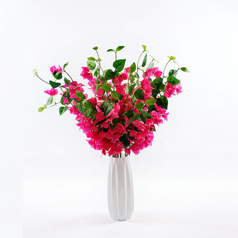 Simulation Bougainvillea Factory Wholesale Indoor Wall Decoration Wedding Arch Ceiling Engineering Hotel Floor Flower Arrangement Trees