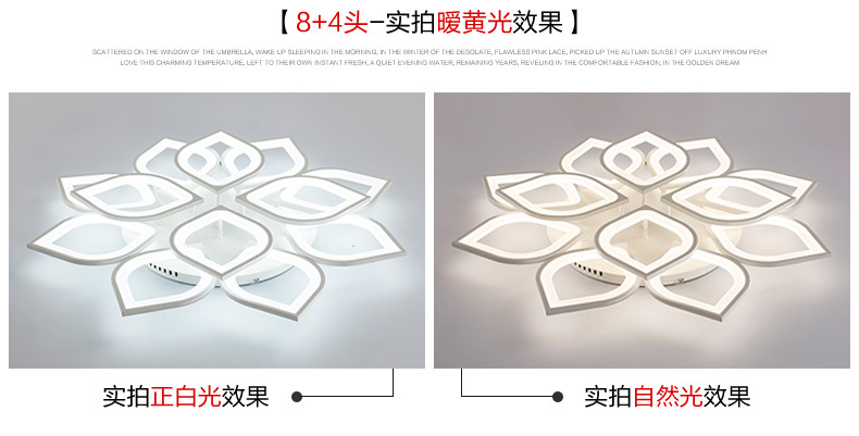 Cross-Border Led Petal Ceiling Lamp Living Room Simple Modern Creative Personality Art Master Bedroom Flower-Shaped Atmospheric Lamps Cross-Border Led Petal Ceiling Lamp Living Room Simple Modern Creative Personality Art Master Bedroom Flower-Shaped Atmospheric Lamps