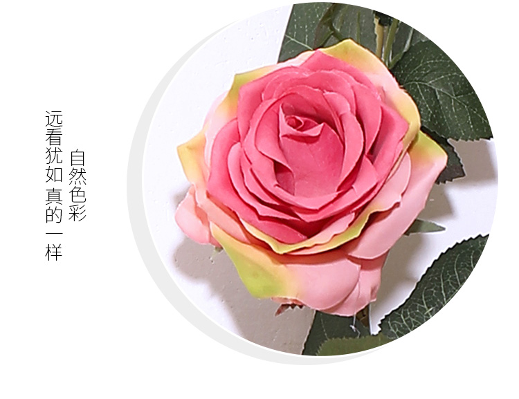 Fake Flower Silk Flower Air Conditioning Ceiling Floral Decoration Rose Rattan Pink Background Wall Landscape Vine HANAFUJI Wall-Mounted Flower