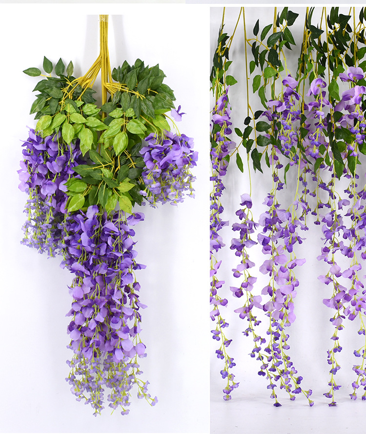 Wedding Decoration Flower Artificial Flowers Wisteria Tofu Pudding Internet Celebrity Ceiling Wisteria Corridor Wholesale Artificial Wisteria Wisteria Long Flowers Wedding Decoration Flower Artificial Flowers Wisteria Tofu Pudding Internet Celebrity Ceiling Wisteria Corridor Wholesale Artificial Wisteria Wisteria Long Flowers