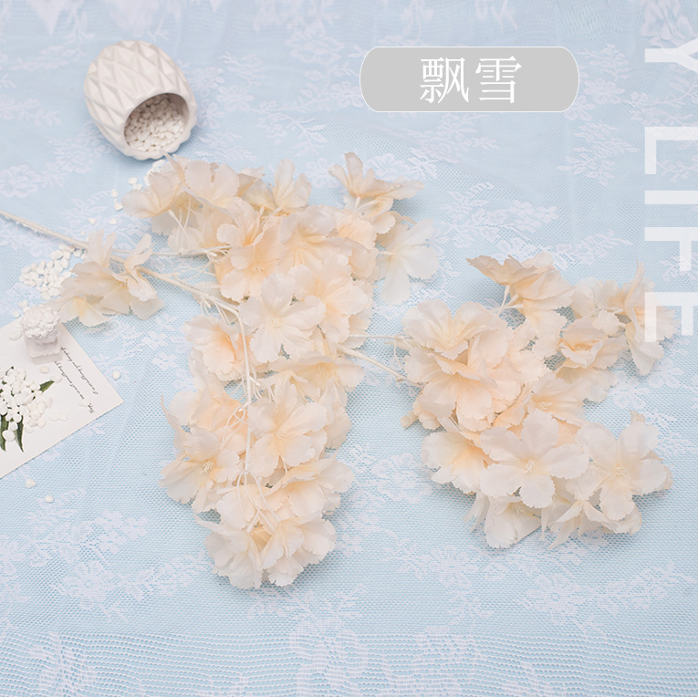 Factory Direct Supply Encryption Snow Cherry Blossom Wedding Wedding Hall Ceiling Snow Artificial Flower Home Decoration Artificial Flowers Factory Direct Supply Encryption Snow Cherry Blossom Wedding Wedding Hall Ceiling Snow Artificial Flower Home Decoration Artificial Flowers
