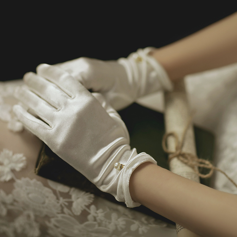White Gloves Photo Studio Photography Wedding Satin Bow Gloves Bridal Gloves Wedding Gloves Women White Gloves Photo Studio Photography Wedding Satin Bow Gloves Bridal Gloves Wedding Gloves Women