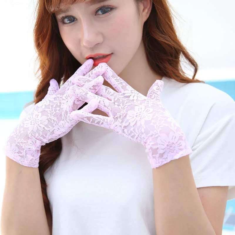 Factory Direct Sales Bridal Wedding Gift Gloves Sun Protection Full Finger Thin Gloves Summer Big Flower Factory Direct Sales Bridal Wedding Gift Gloves Sun Protection Full Finger Thin Gloves Summer Big Flower