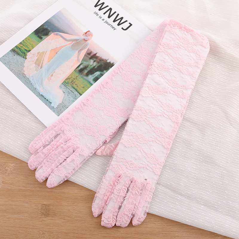 Bridal Lace Gloves Mid-Length Wedding Dress New Etiquette Gloves Bridal Lace Gloves Mid-Length Wedding Dress New Etiquette Gloves