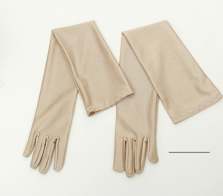 Wholesale spandex high-elastic long gloves accessorizing wedding dress gloves all year round are worn on a multitude of channels
