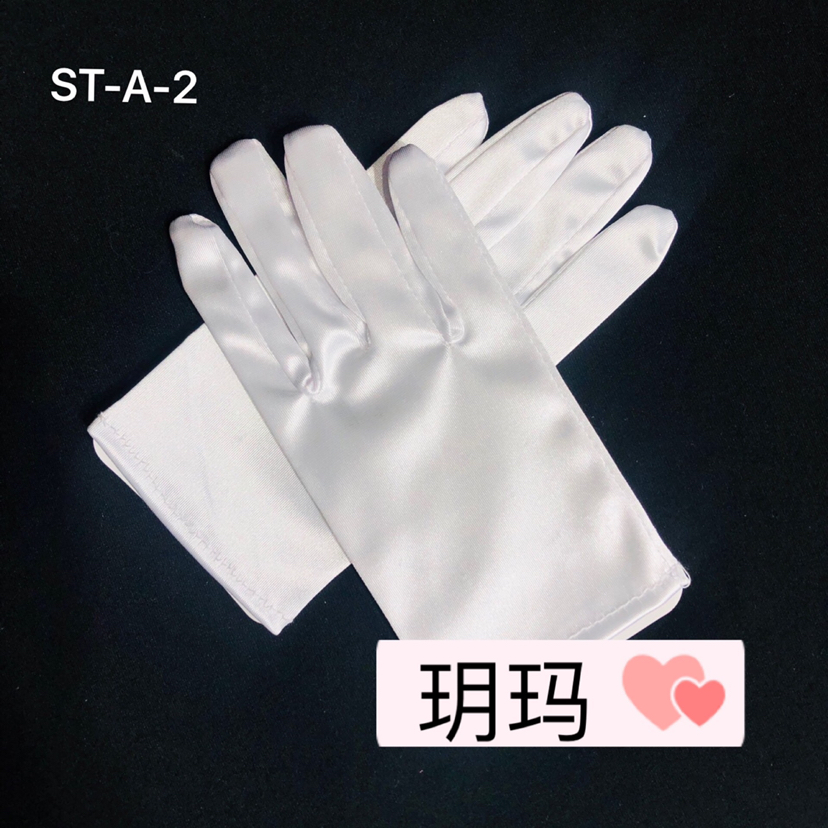 Children&#039;s wholesale matching spandex gloves butterfly wedding fireworks Children princess gloves