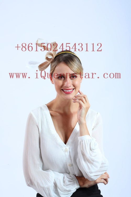 Ins amazon best selling Fascinator Horceracing hat Fashion Feather Net veil hat Hity Iqueenstar derbyhats wedding party 