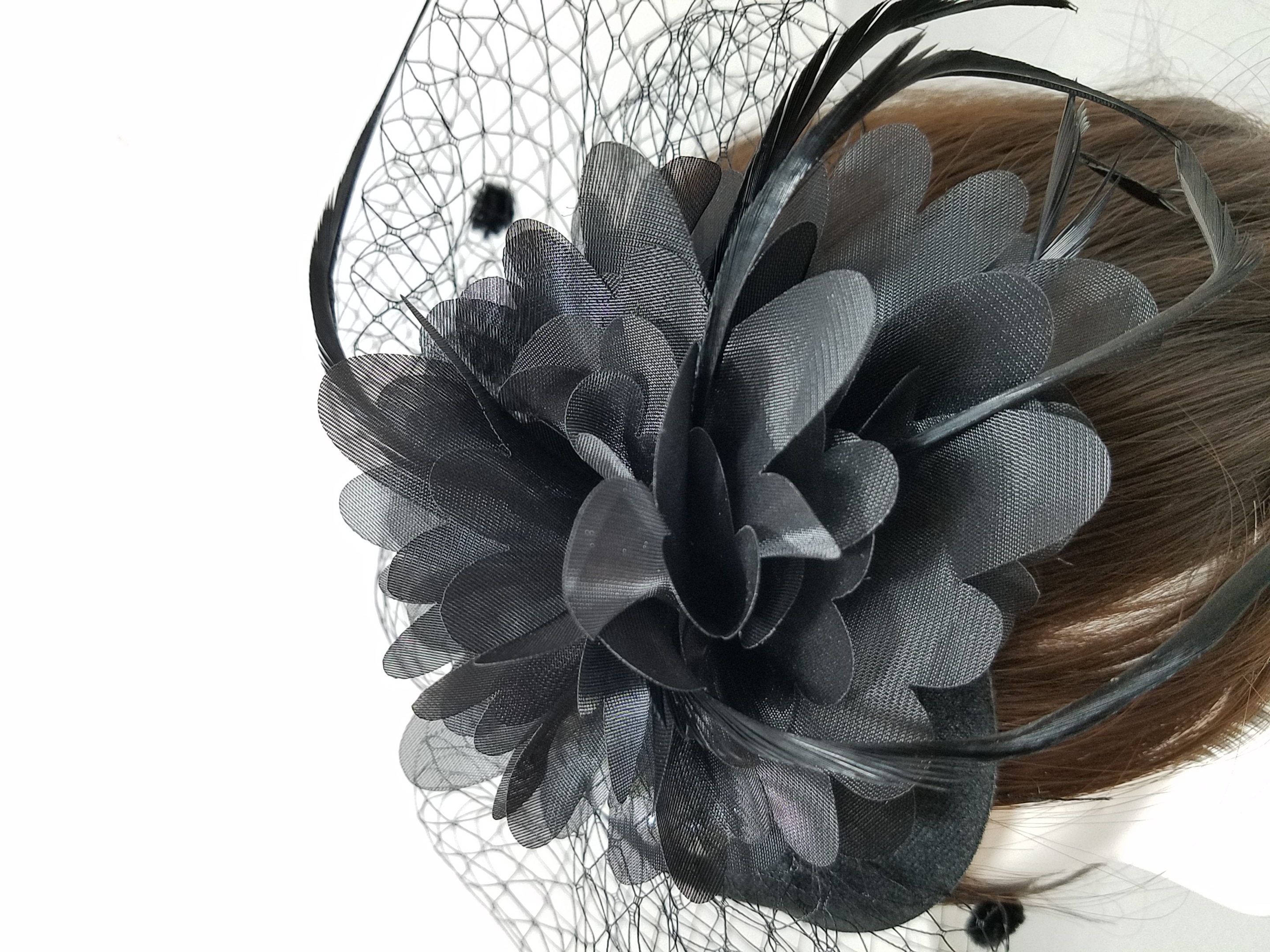 pearl beads Ins Amazon Fasinator Horceracing hat Fashion Feather Net veil hat Hity Iqueenstar derbyhats wedding party 