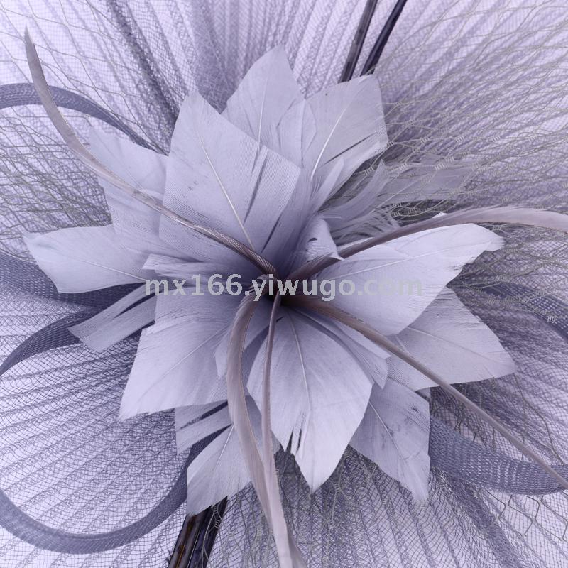 Bridal Wedding Photo Studio Photography Shooting Makeup Modeling Sample Photography Accessories Super Fairy Handmade Mesh Bowler Hat
