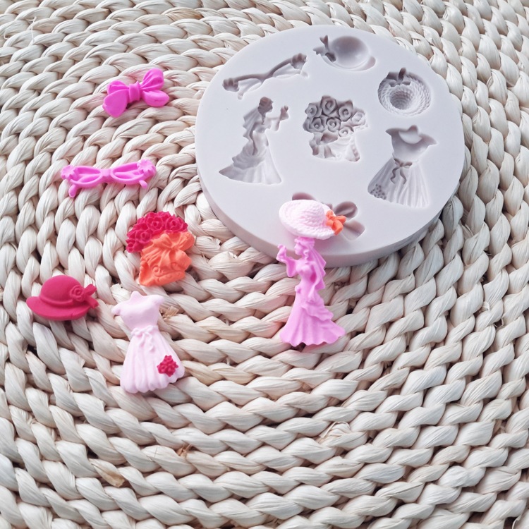 Hat Wedding Series Silicone Fondant Mold DIY Silicone Chocolate Mold Baking Cake Silicone Mold Wholesale