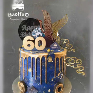 Baking Cake Topper Ins Style Black and White Swan Acrylic Cake Decorative Insertion Plug-in Party Dress up