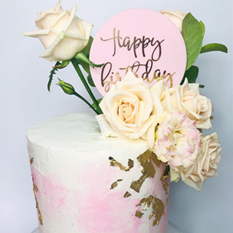 Baking Cake Topper Ins Style Black and White Swan Acrylic Cake Decorative Insertion Plug-in Party Dress up