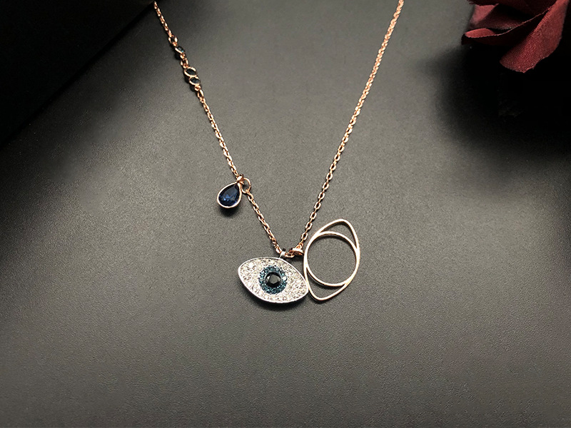 Devil's Eye Necklace with Swarovski Elements, Shijia Swan Girls' Clavicle Chain Bracelet, Jingdong Delivery Devil's Eye Necklace with Swarovski Elements, Shijia Swan Girls' Clavicle Chain Bracelet, Jingdong Delivery
