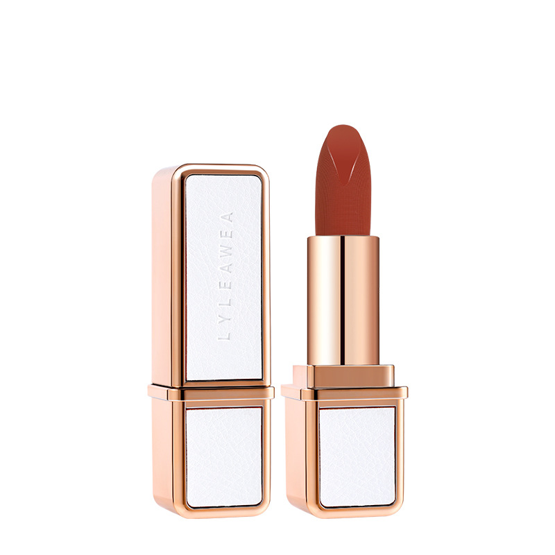 Liliwei Roman Printed Swan Kiss Vintage Lipstick Velvet Matte Finish Lambskin Nourishing Lipstick